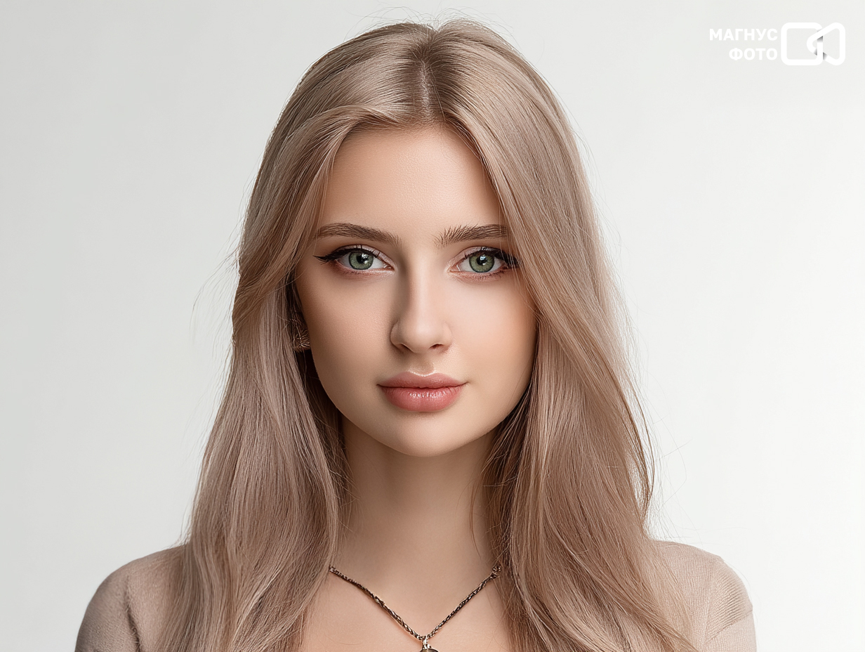 Красивое фото на документы - образец 3